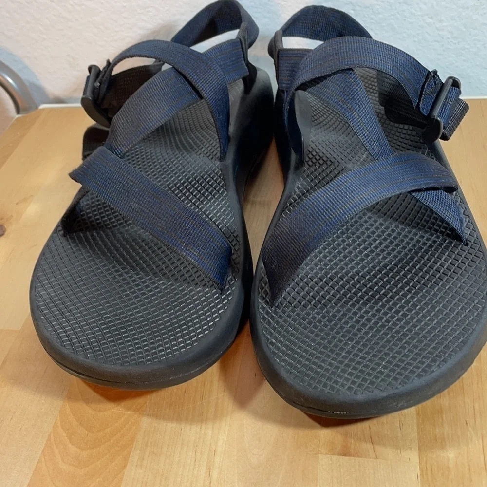 Chaco Men's Z/1 Classic Sandal – Black & Blue Stripe, Adjustable, Size 13